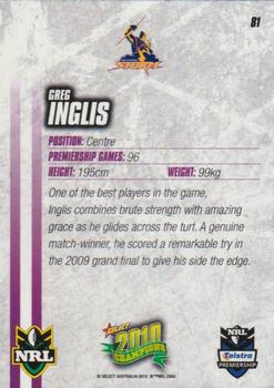 2010 NRL Champions #081 Greg Inglis Back
